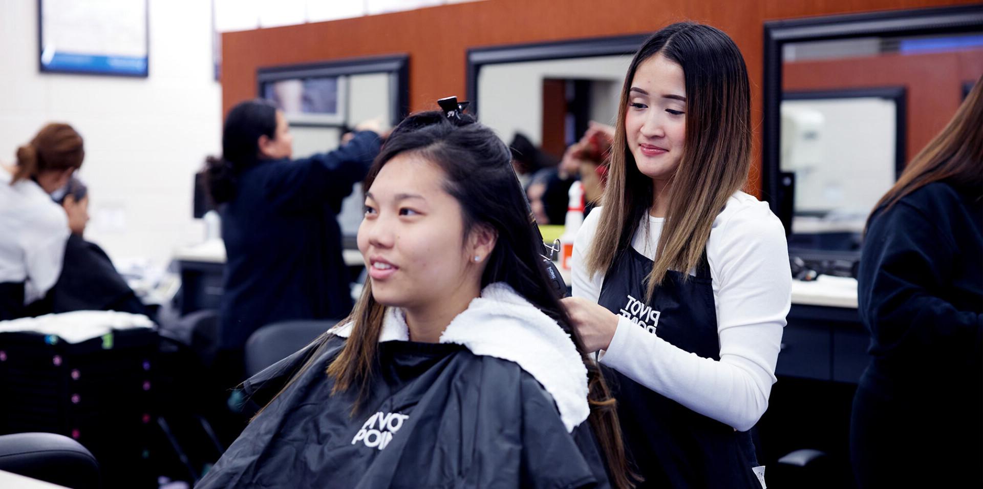 Salon Services by students under the supervision of an instructor.